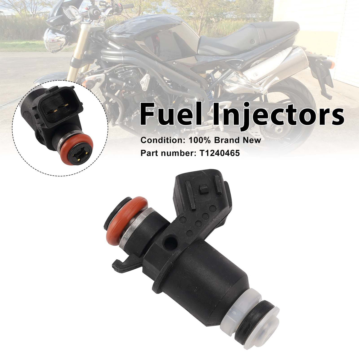 2005-2015 Triumph Speed Triple 1050 Fuel Injectors T1240465 Generic