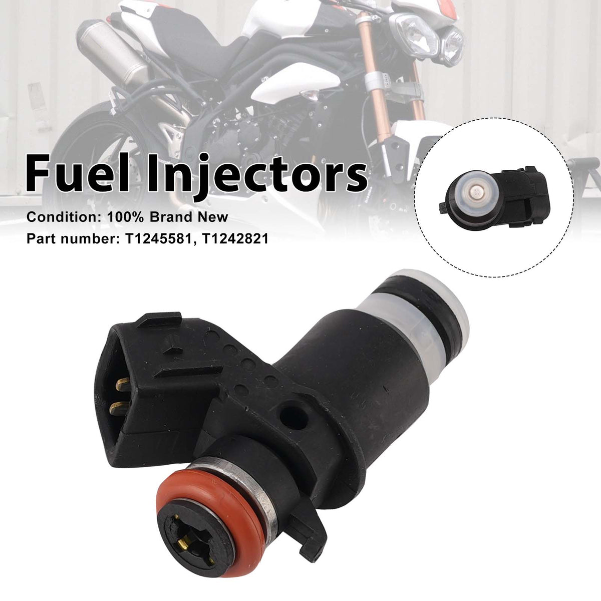 2005-2015 Triumph Speed Triple 1050 Fuel Injectors T1240465 Generic