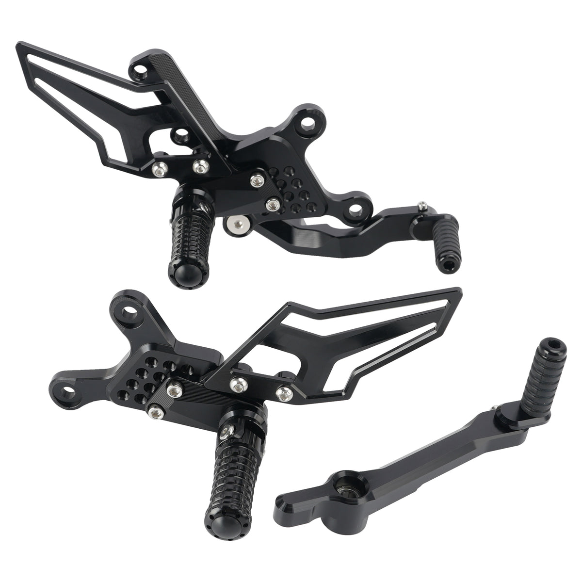 Racing Adjustable Rearsets Foot Pegs Black For Yamaha MT09 MT-09 2024 2025 2026