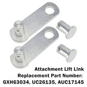 John Deere E100 46-inch snow blade 2PCS Snow Blade Attachment Lift Link GXH63034 UC26135 Generic