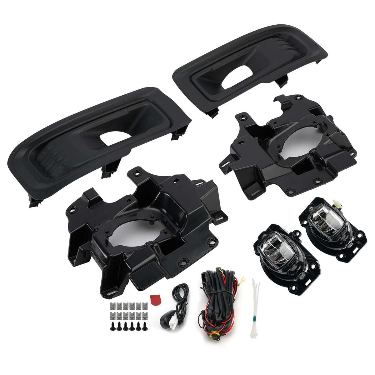 LED Fog Light Switch Bezel Wire Bracket Kits For Ford F150 STX XL XLT 2024-2025