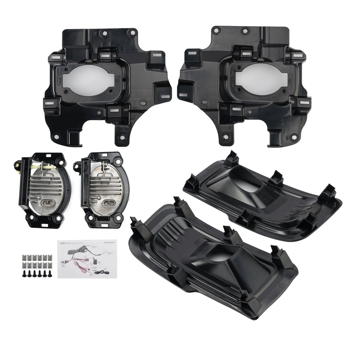 LED Fog Light Switch Bezel Wire Bracket Kits For Ford F150 STX XL XLT 2024-2025