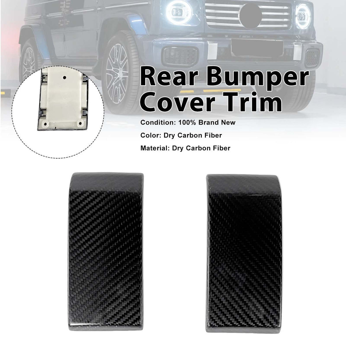Carbon Fiber Rear Bumper Cover Fit Mercedes Benz G-Class W464 W463A 2019-2023