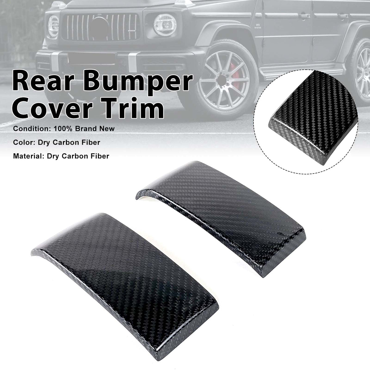 Carbon Fiber Rear Bumper Cover Fit Mercedes Benz G-Class W464 W463A 2019-2023
