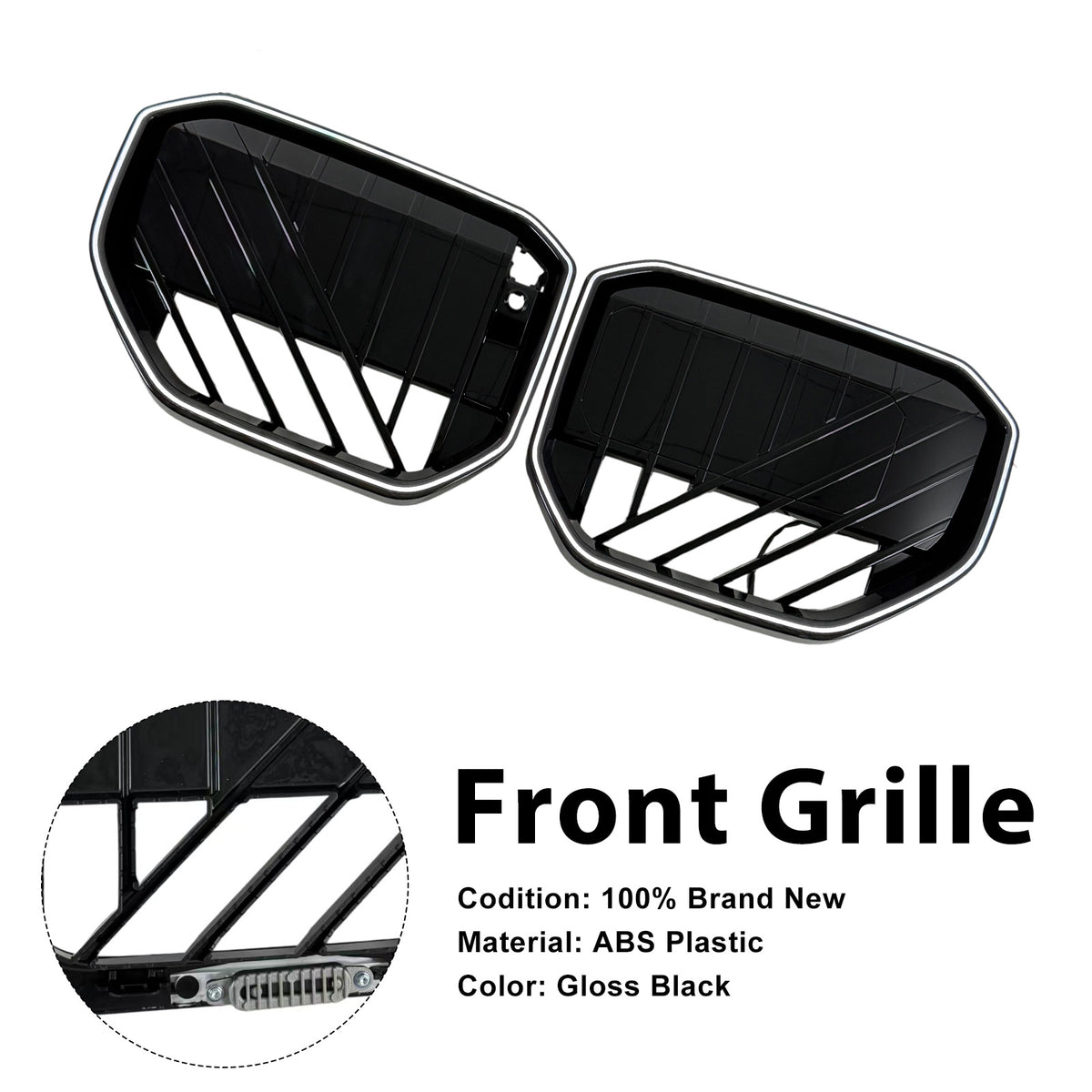 2025- BMW X3 G45 Black Front Bumper Grill Grille Generic