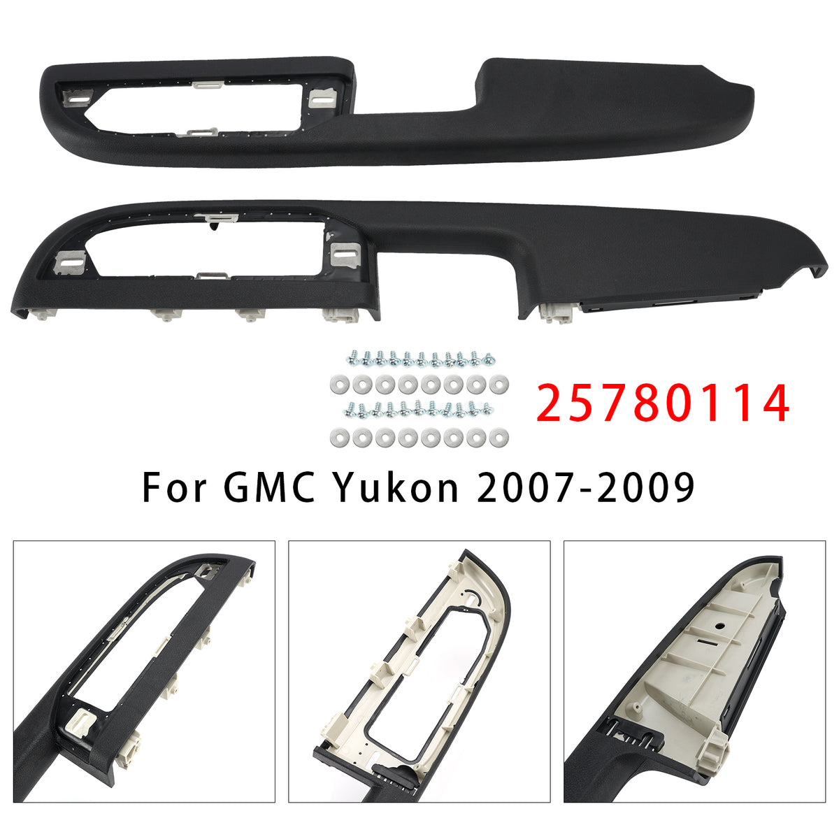 2Pcs Front Door Panel Armrest Repair For Silverado Suburban Tahoe 2007-2009