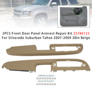 2Pcs Front Door Panel Armrest Repair Kit  For Silverado Suburban Tahoe 2007-2009