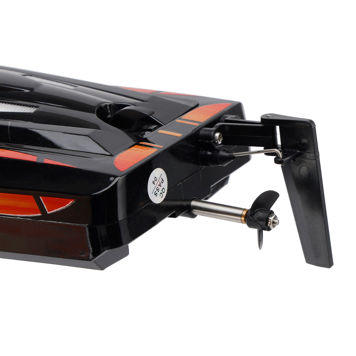 2.4Ghz Mini Remote Control Boat For Water Pool Lake Water Toy 2 Batteries Orange