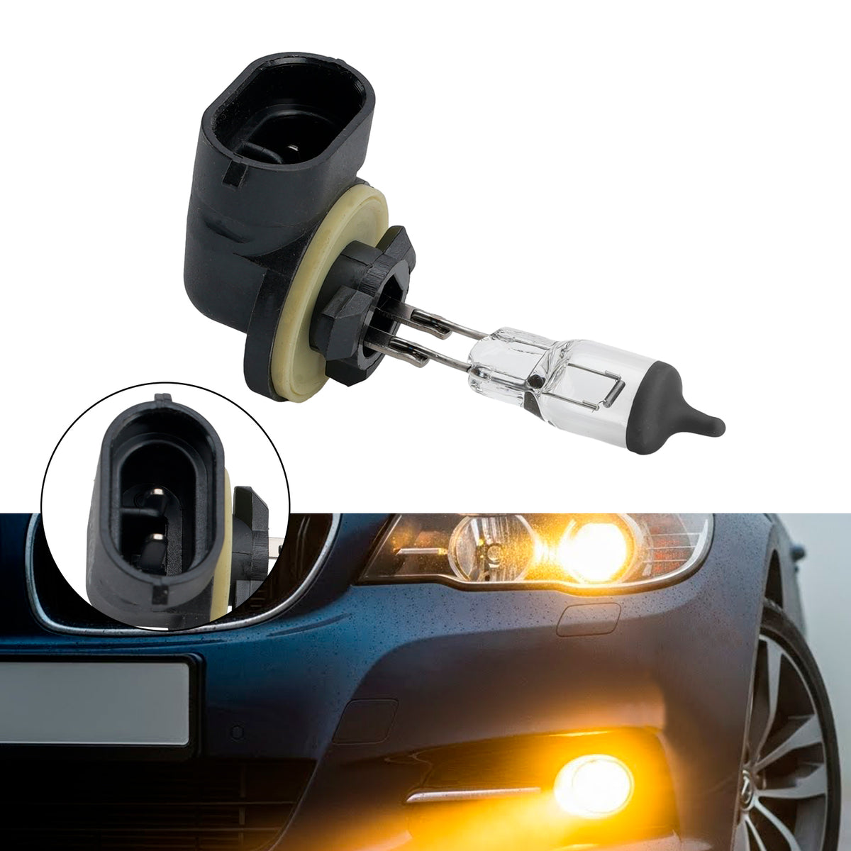 Car Light Halogen Headlight Bulb 881 H27W/2 12V 27W PGJ13 For HELLA 008 991-031