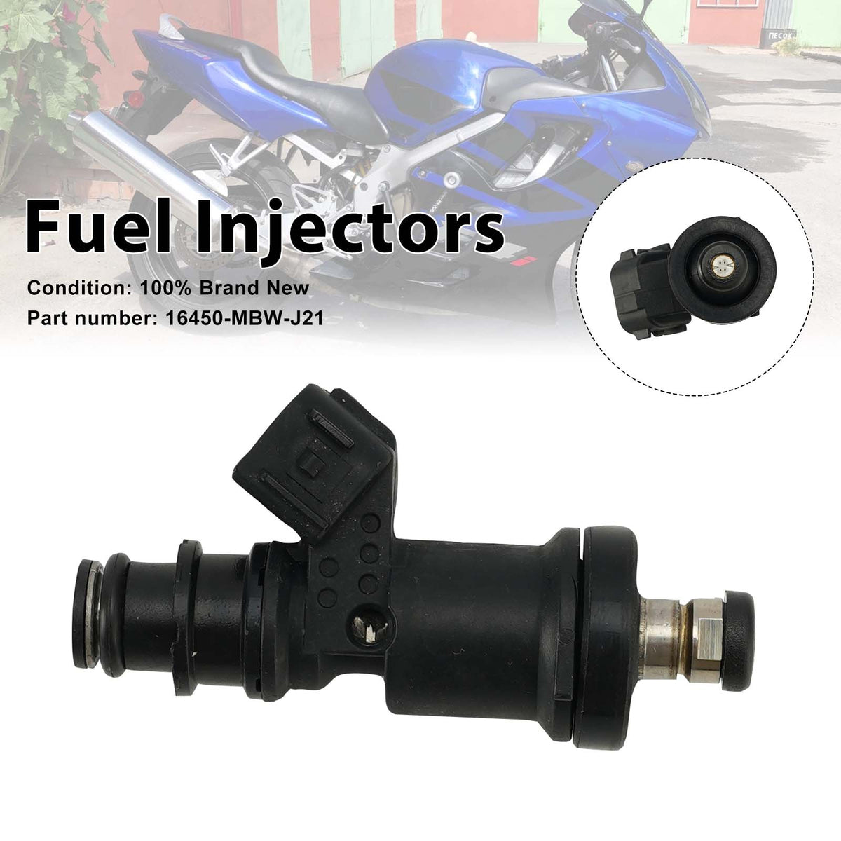 Fuel Injectors 16450-MBW-J21 For Honda CBR600F4 2001-2006