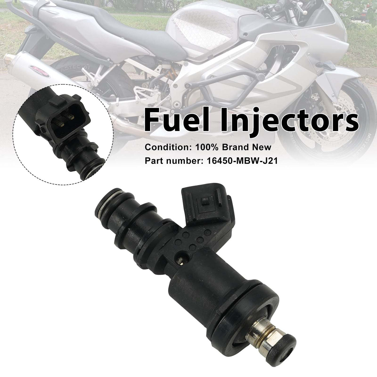 Fuel Injectors 16450-MBW-J21 For Honda CBR600F4 2001-2006