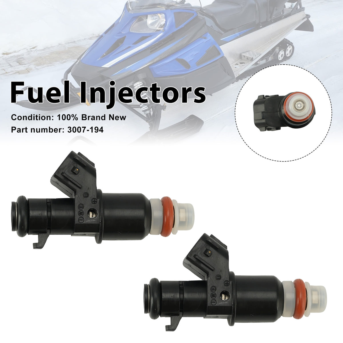 2015 Arctic Cat Bearcat 5000 2PC Fuel Injectors 3007-194 Generic
