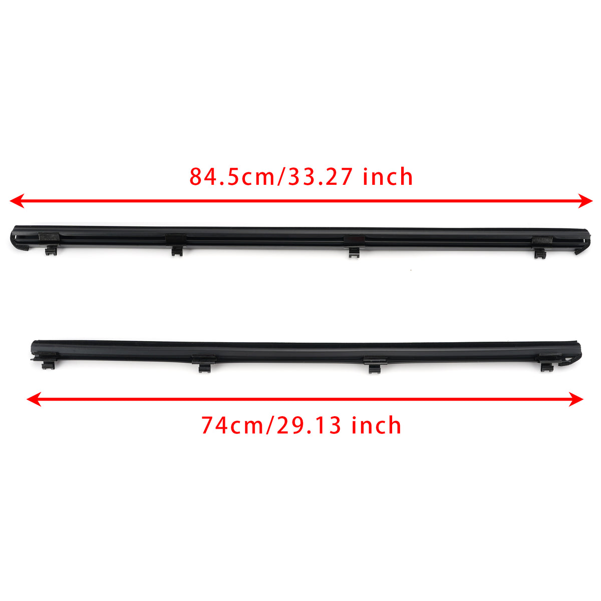 2010-2015 Lexus RX350(GGL10/GGL15) 4Pcs Inner Door Glass Weatherstrip 68171-48050 68172-48050 Generic