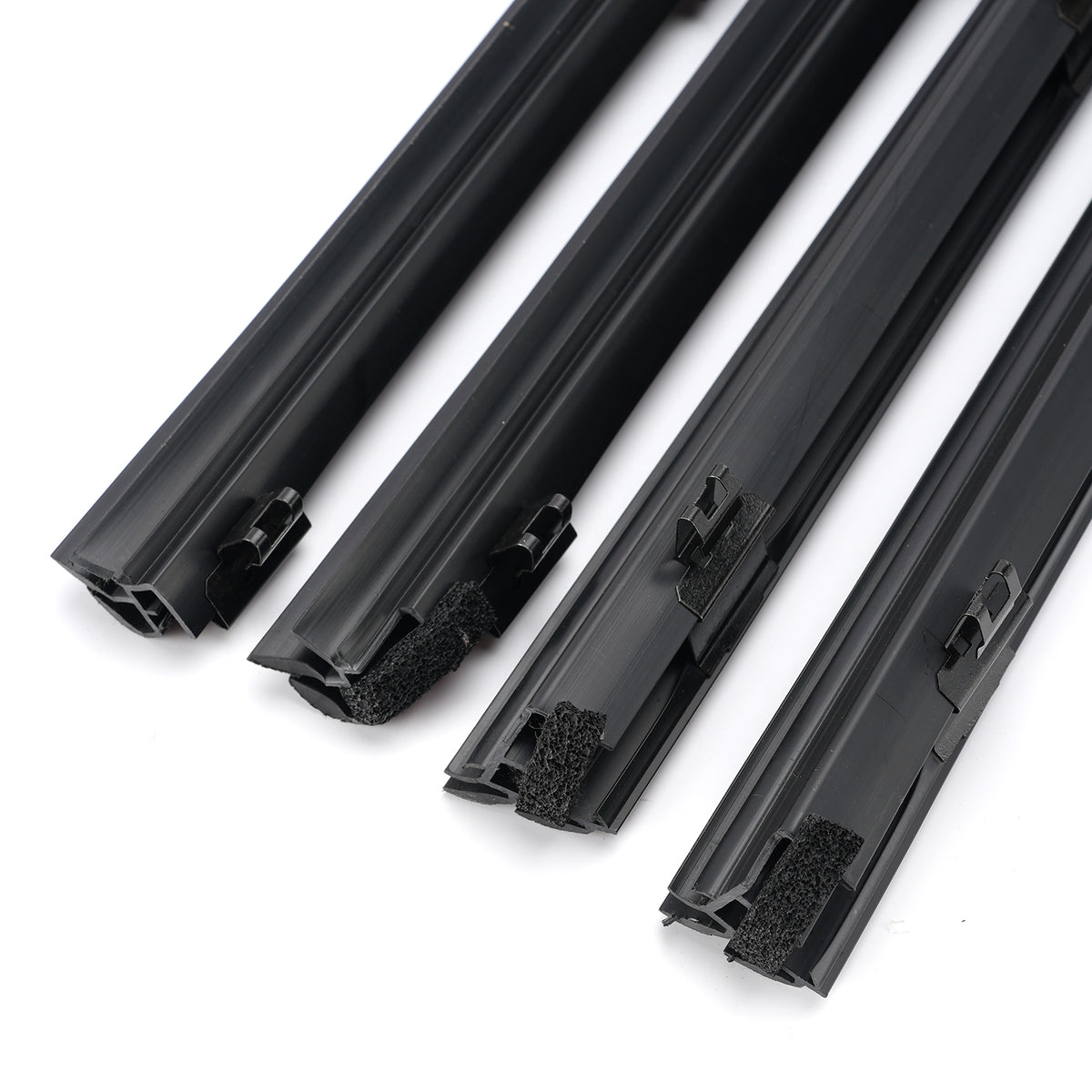 2010-2015 Lexus RX350(GGL10/GGL15) 4Pcs Inner Door Glass Weatherstrip 68171-48050 68172-48050 Generic