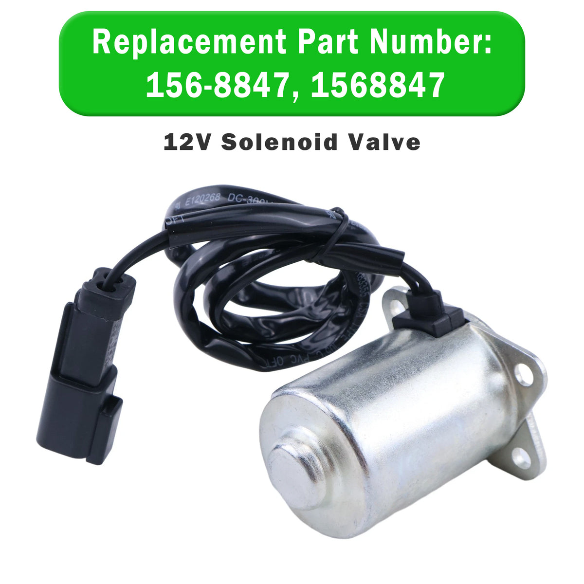 Mitsubishi Engine S3L2 12V Swing Solenoid Valve CA1568847 156-8847 Generic