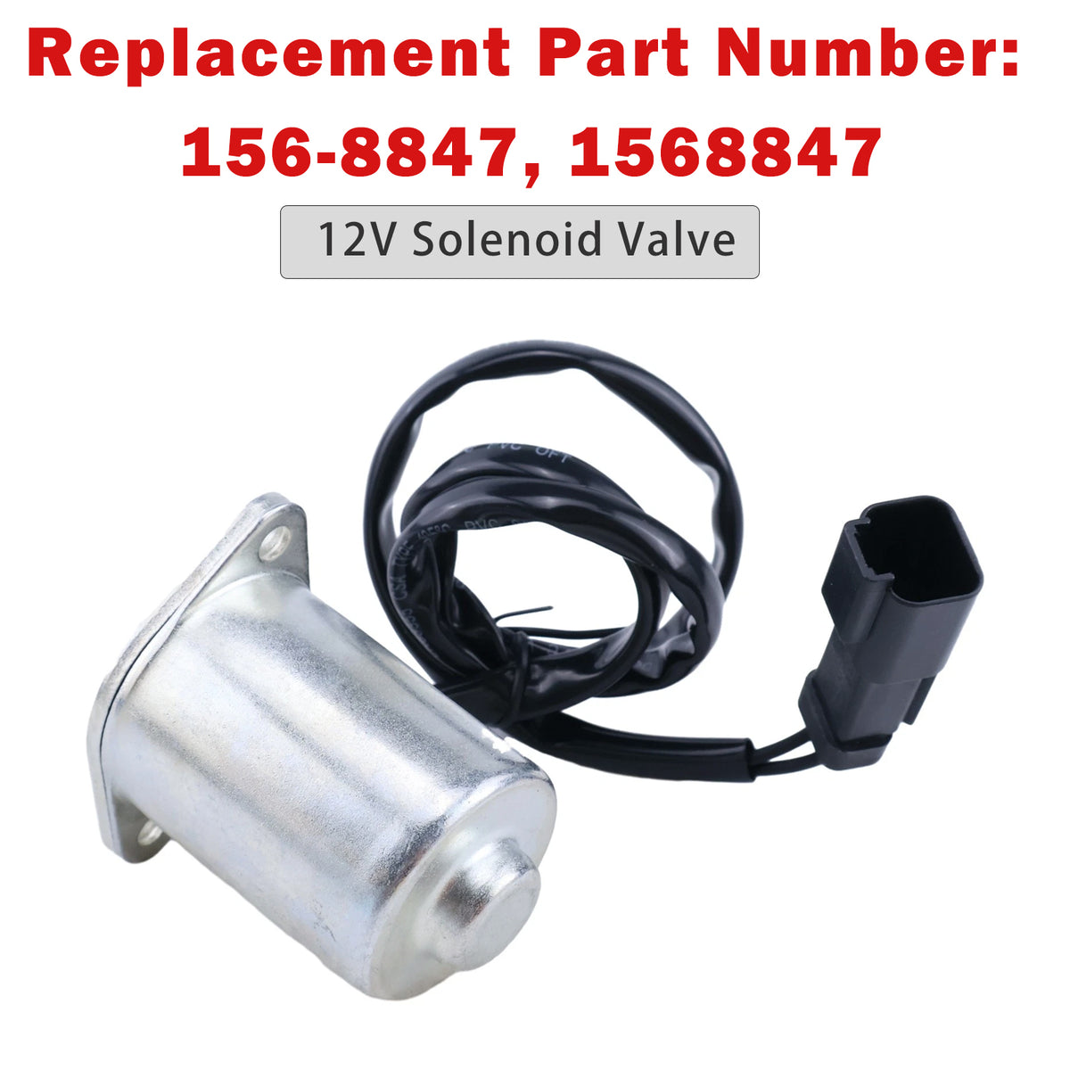 Mitsubishi Engine S3L2 12V Swing Solenoid Valve CA1568847 156-8847 Generic