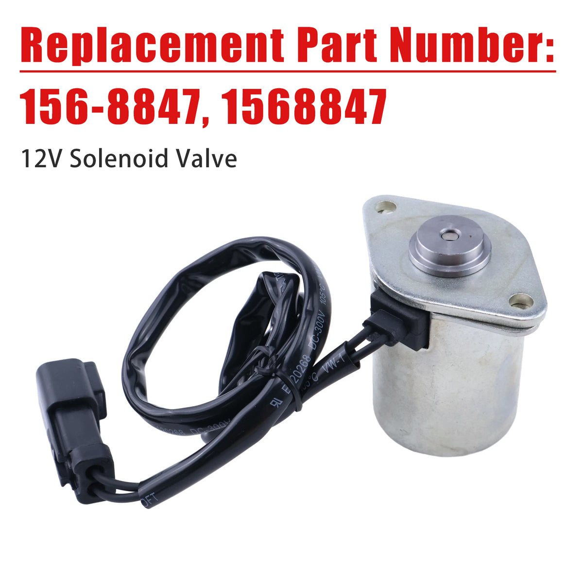 Mitsubishi Engine S3L2 12V Swing Solenoid Valve CA1568847 156-8847 Generic