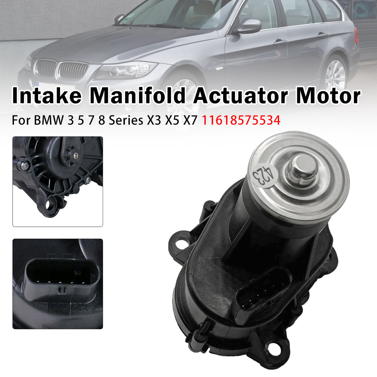 Intake Manifold Actuator Motor For BMW 3 5 7 8 Series X3 X5 X7 11618575534
