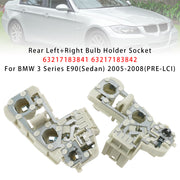 2005-2008 BMW 3 Series E90(Sedan) (Pre-LCI) Rear Left+Right Bulb Holder Socket 63217183841 7183841 Generic