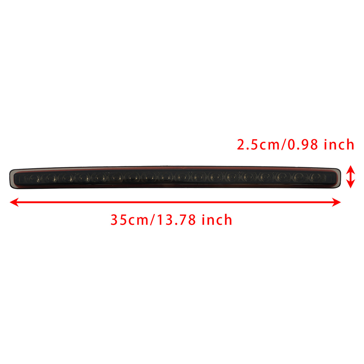 Rear Third 3Rd Brake Lamp Light 8F0945097 Black For Audi A5 Cabriolet 2009-2016