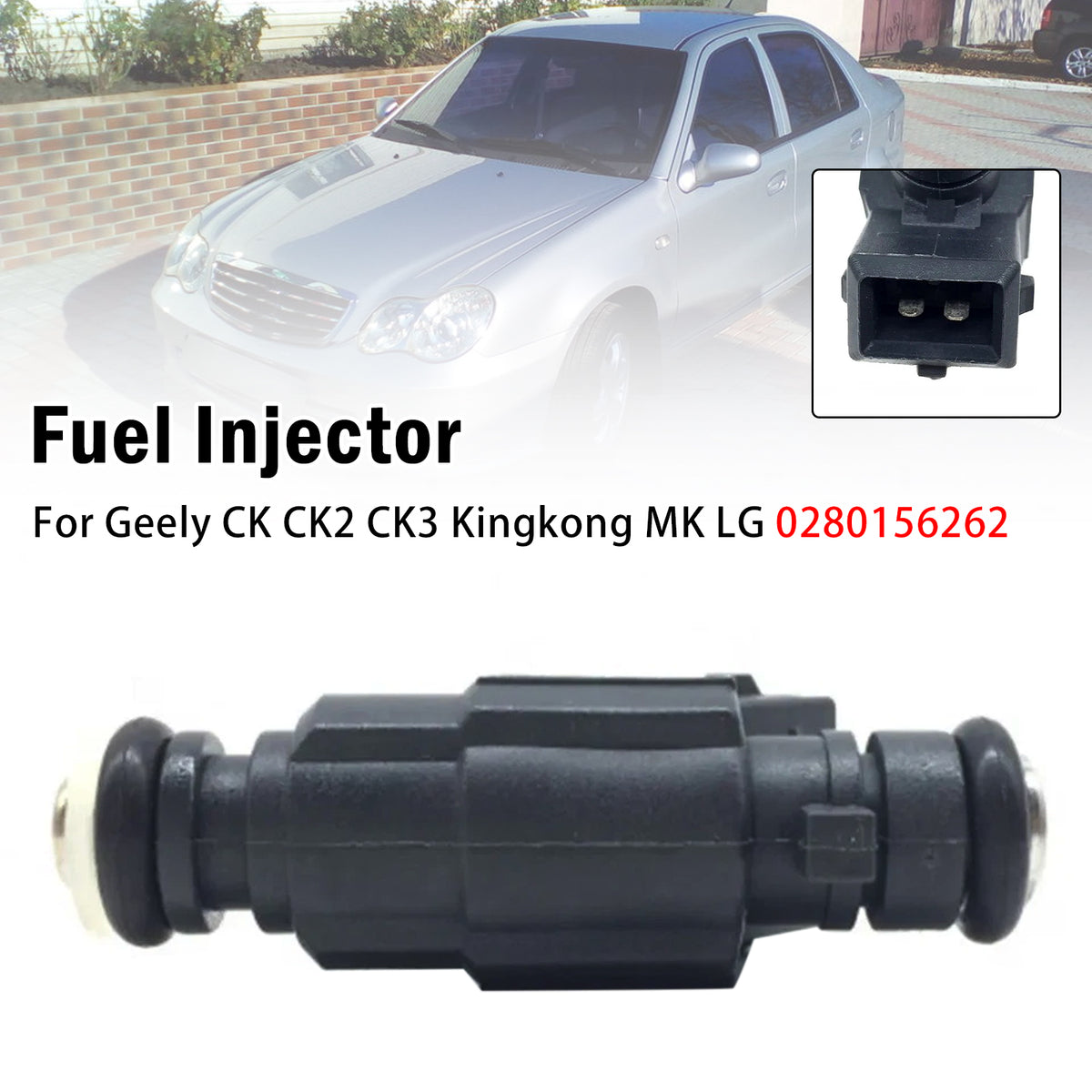 1Pcs Fuel Injector For Geely CK CK2 CK3 Kingkong MK LG 0280156262