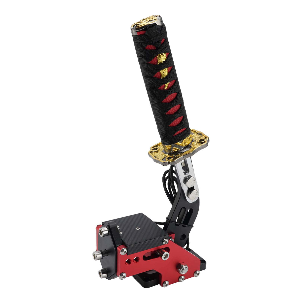 14Bit PC USB3.0 SIM Handbrake Sword Hilt for Racing Games Steering Wheel Stand