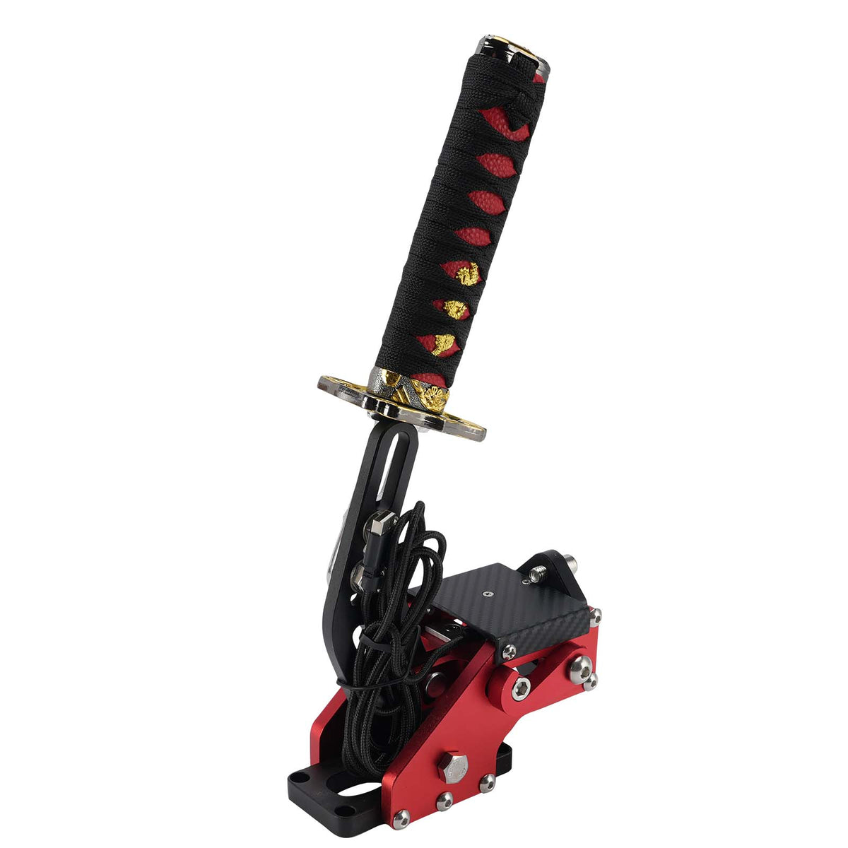 14Bit PC USB3.0 SIM Handbrake Sword Hilt for Racing Games Steering Wheel Stand
