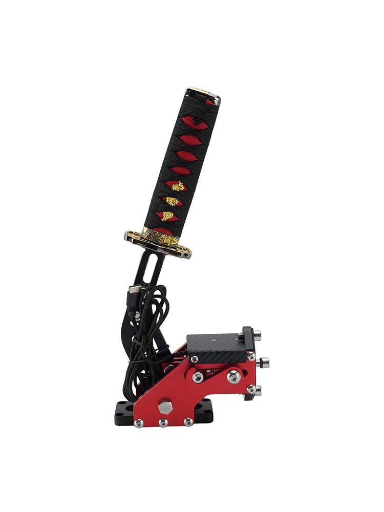 14Bit PC USB3.0 SIM Handbrake Sword Hilt for Racing Games Steering Wheel Stand