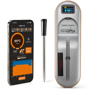 Wireless Meat Thermometer 2‑Sensor Cooking Probe with Booster Repeater IPX7 Waterproof
