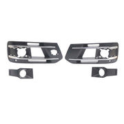 4PCS Front Bumper Fog Light Grille Cover 4M0807682AA4W3 Fit Audi Q7 2016-2019