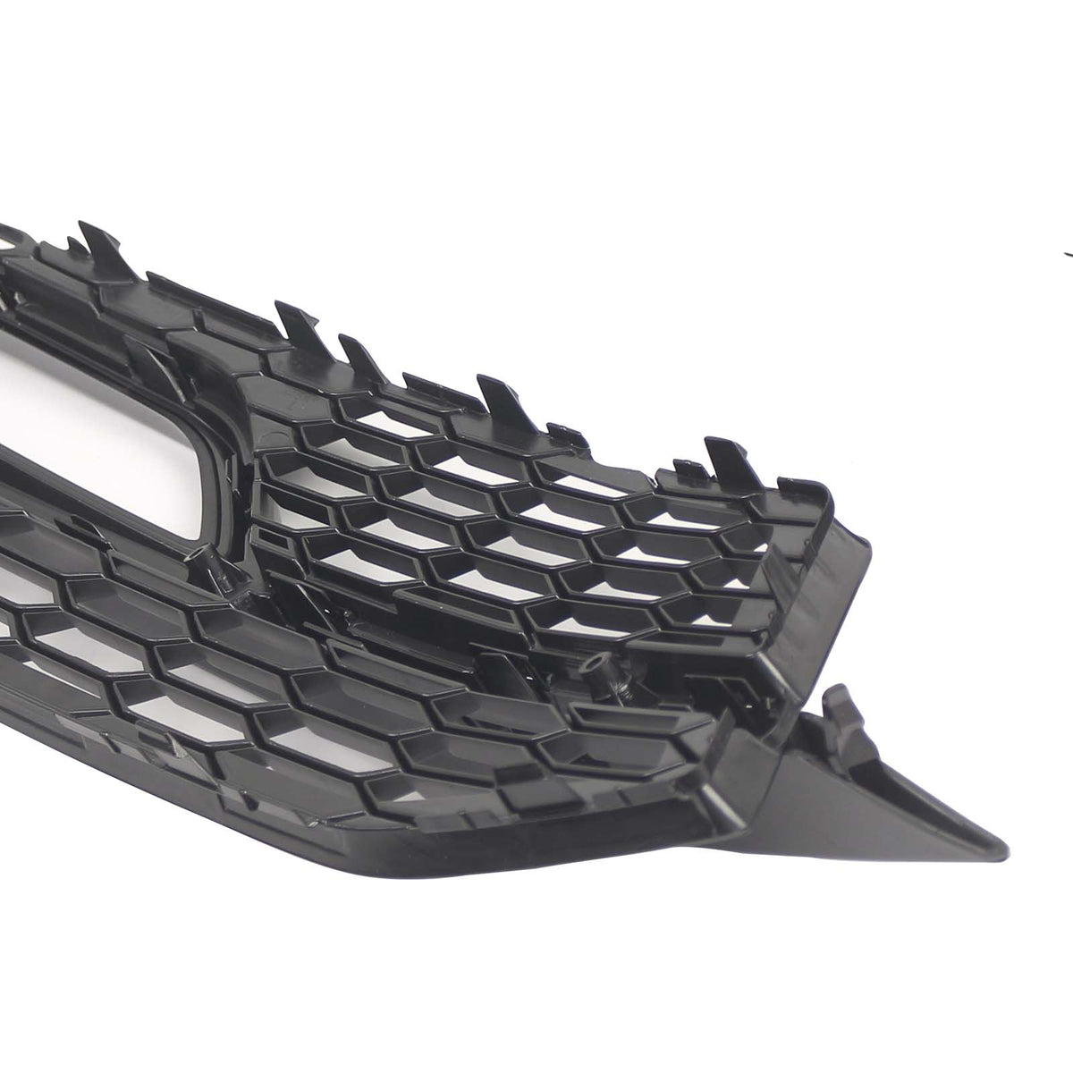 Black Front Fog Lamp Grill Fit Audi A5 S-Line Sport Edition Bumper 2013-2016