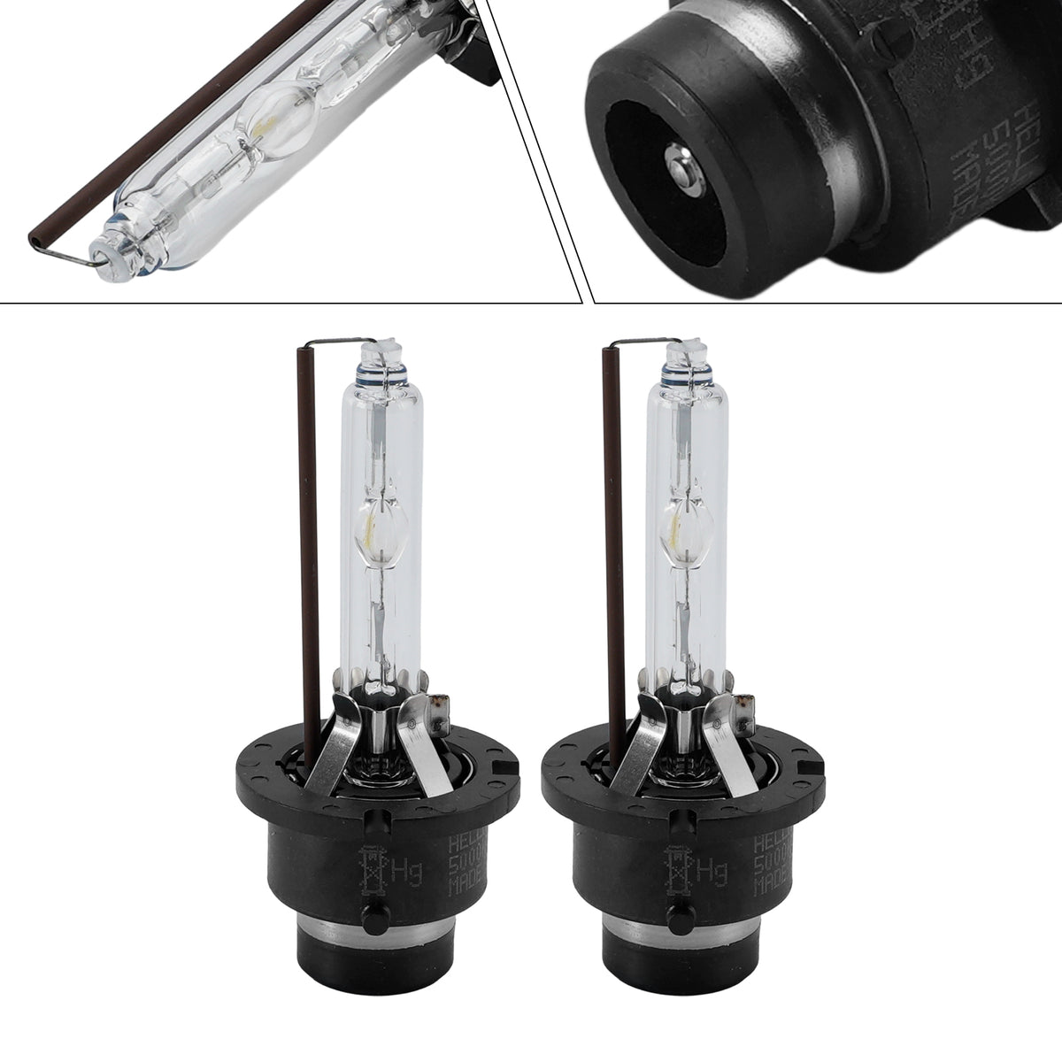 Car Light HID Xenon Headlight Bulb D4S 42V 35W 5000K For HELLA 8GS 178 560-892
