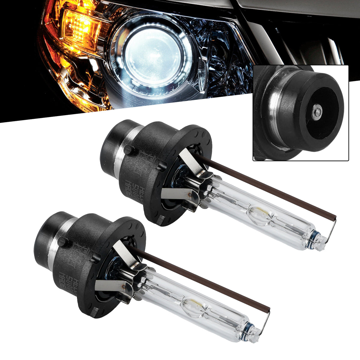 Car Light HID Xenon Headlight Bulb D4S 42V 35W 5000K For HELLA 8GS 178 560-892