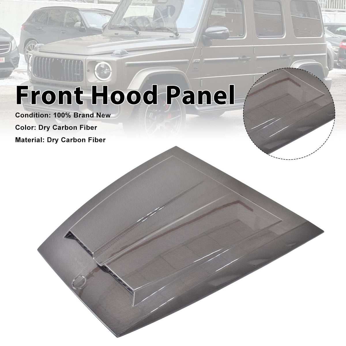 Front Hood Panel Fit Mercedes Benz G-Class W464 W465 2019+ Upgrade Brabus Style