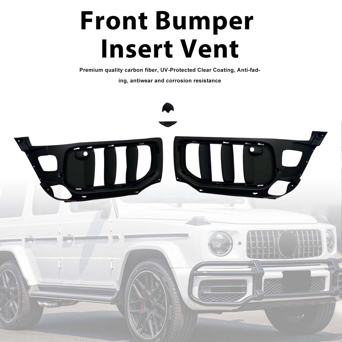 W465 Style Front Bumper Insert Vents Fit Mercedes Benz W464 G63 2019-2023