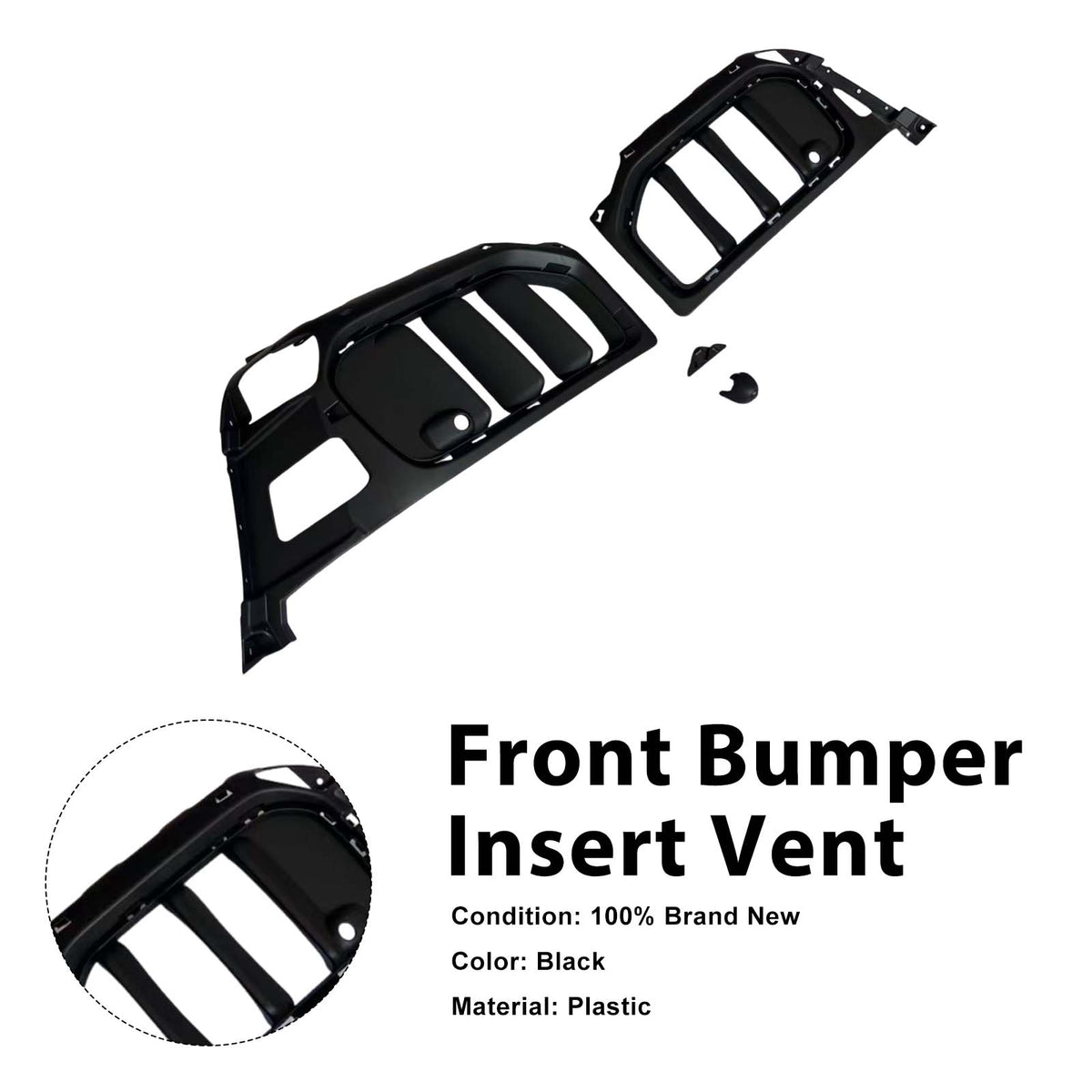 W465 Style Front Bumper Insert Vents Fit Mercedes Benz W464 G63 2019-2023