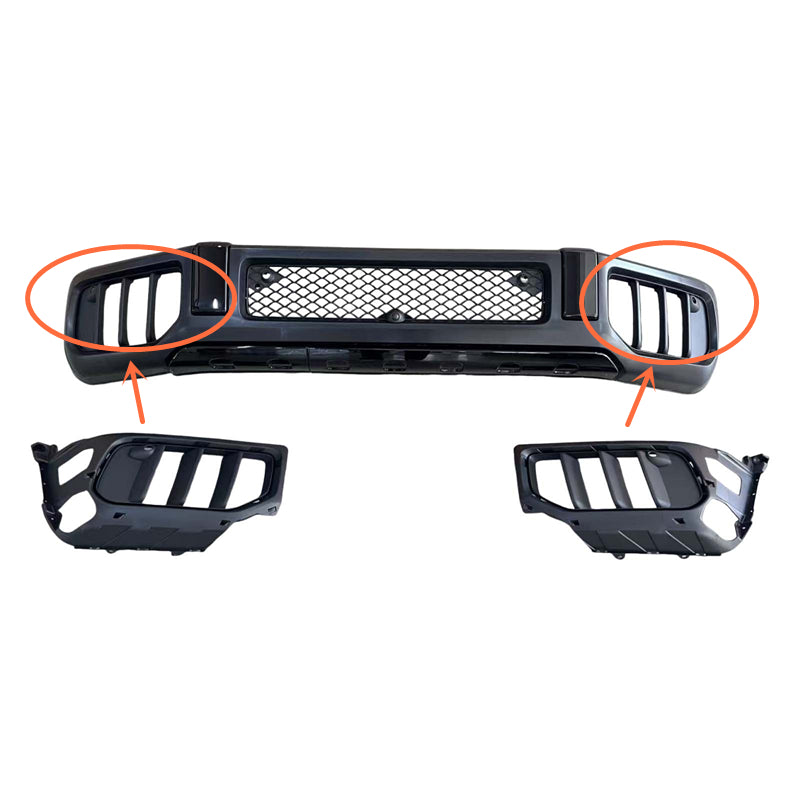 W465 Style Front Bumper Insert Vents Fit Mercedes Benz W464 G63 2019-2023