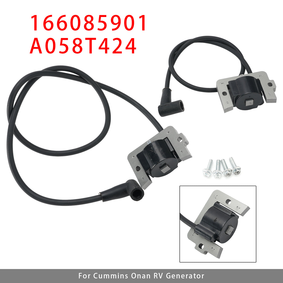 21" 166-0859-02 30" 166-0859-01 Ignition Coil Pack For Cummins Onan RV Generator
