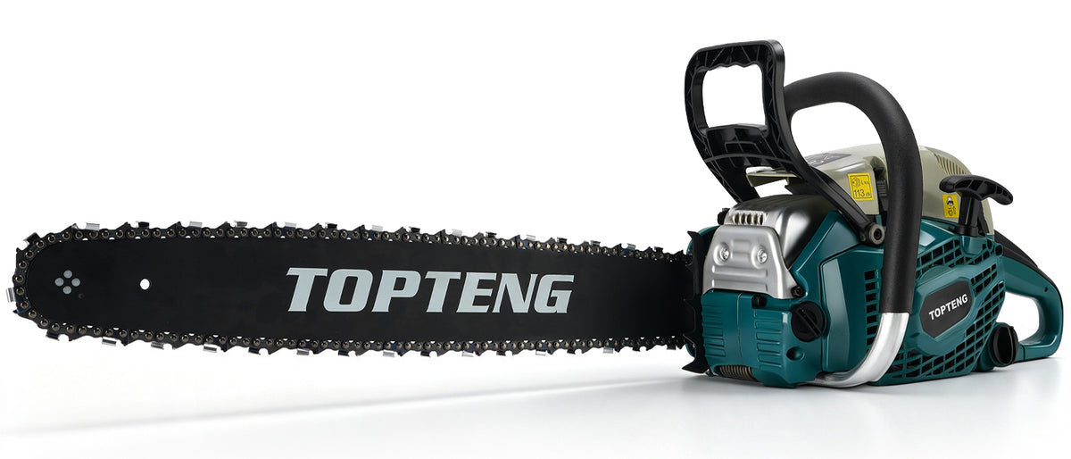 TopTeng 65cc Gas Chainsaw with 22 Inch Guide Bar