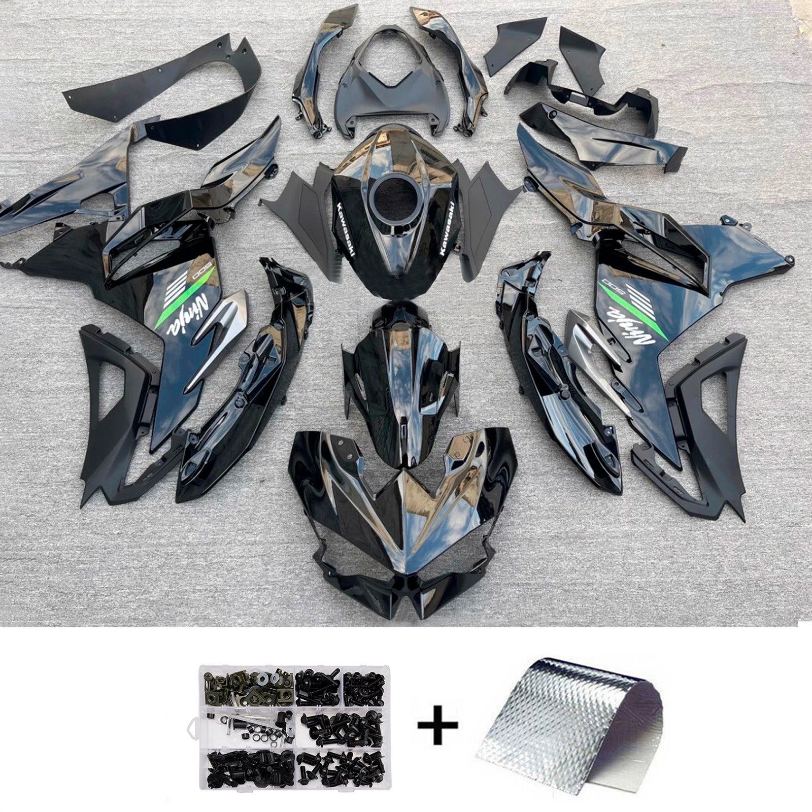 Injection Fairing Kit Bodywork ABS fit For Kawasaki Ninja 500 2024-2025