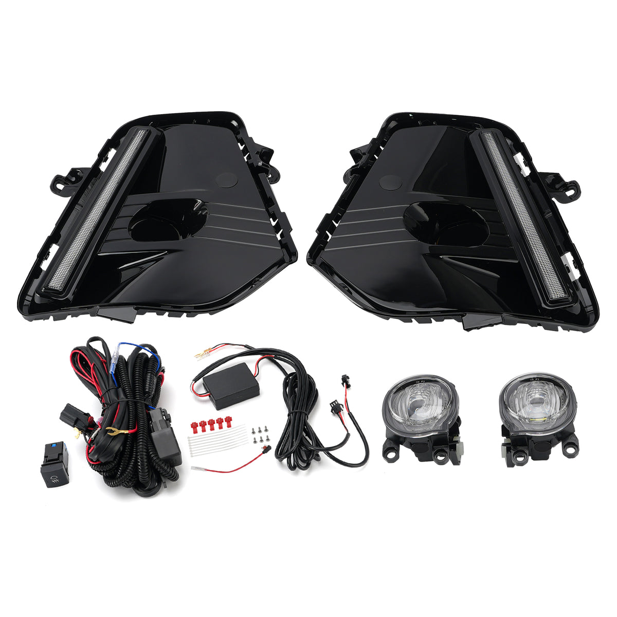Fog Lamps & LED DRL Daytime Running Light Set For Toyota RAV4 2026-2027