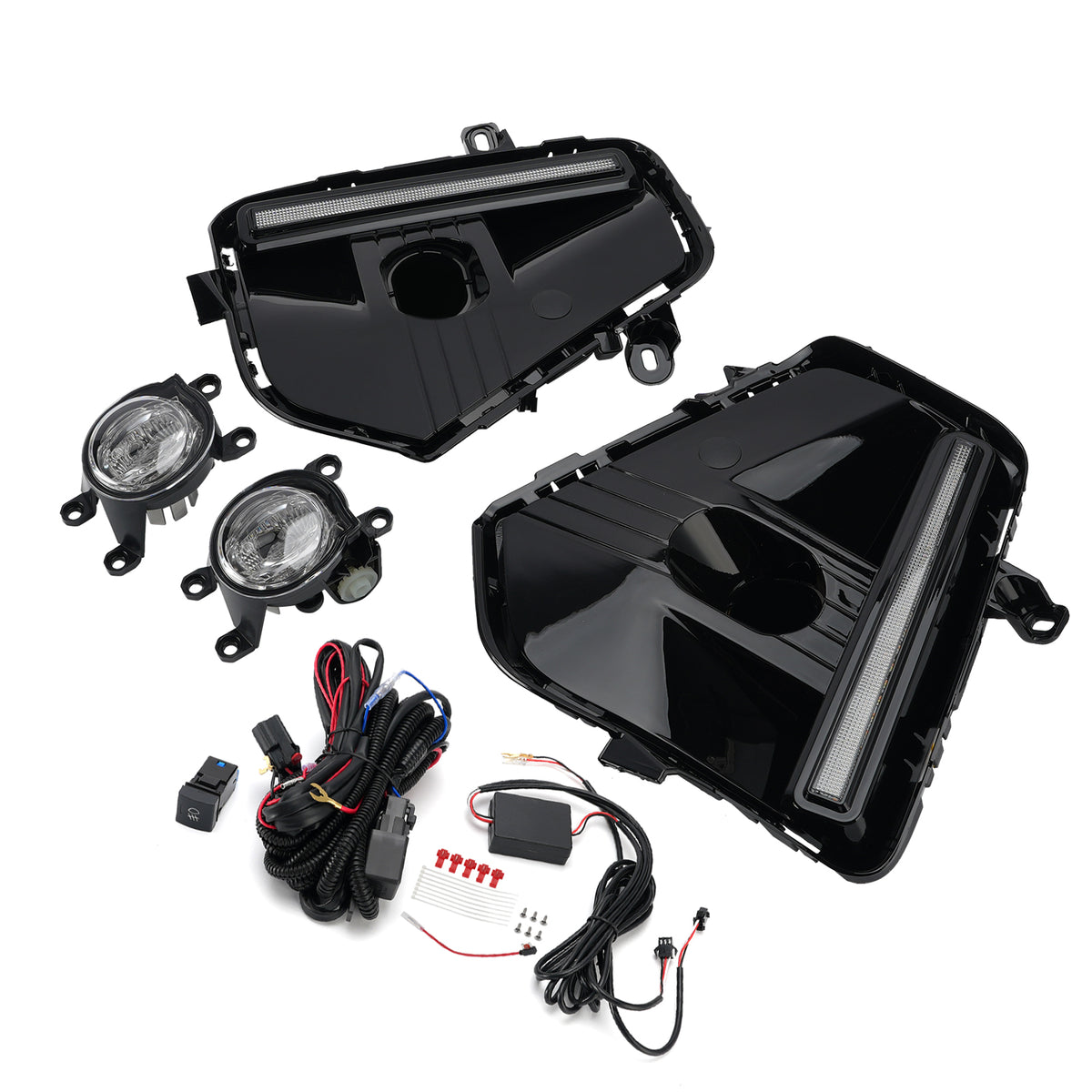 Fog Lamps & LED DRL Daytime Running Light Set For Toyota RAV4 2026-2027