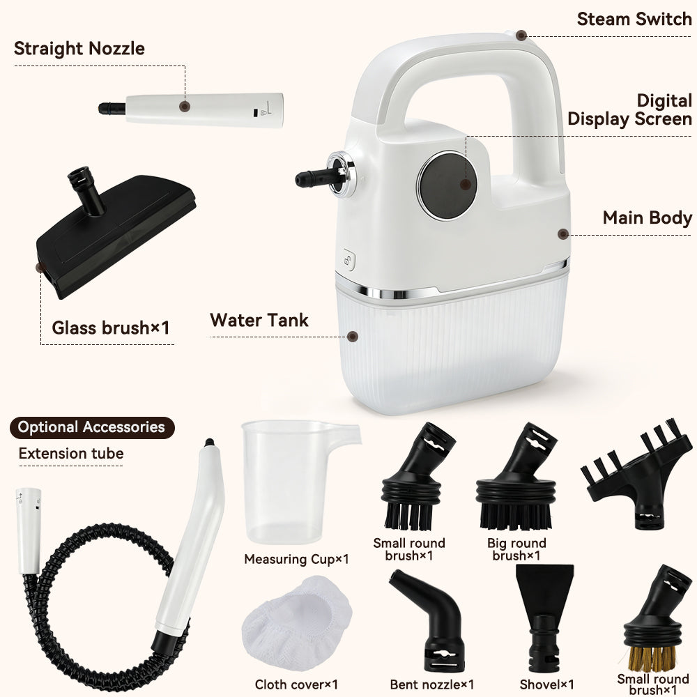 1400W Handheld Steam Cleaner High Pressure Household Car Steam Cleaning Machine