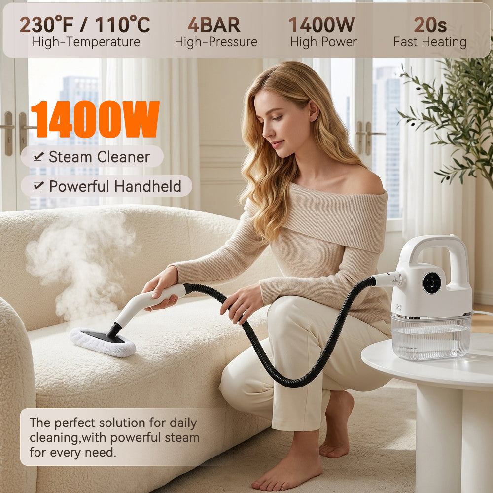 1400W Handheld Steam Cleaner High Pressure Household Car Steam Cleaning Machine