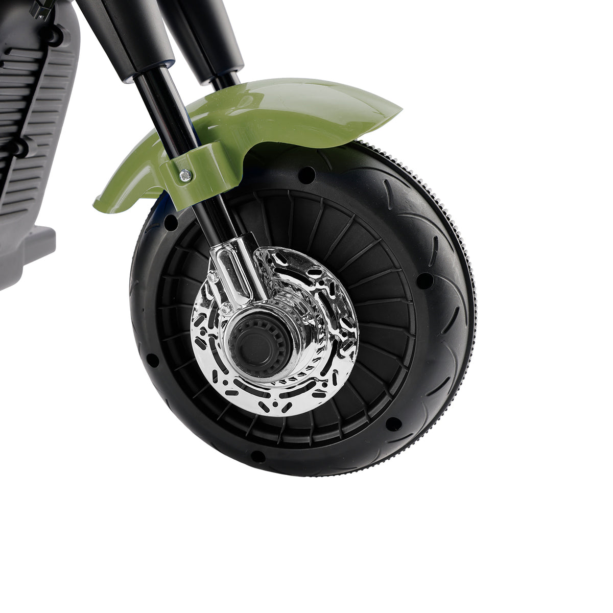 3Wheel 6V Kid Ride On Motorcycle Electric Toy With Colorful Light Music Green