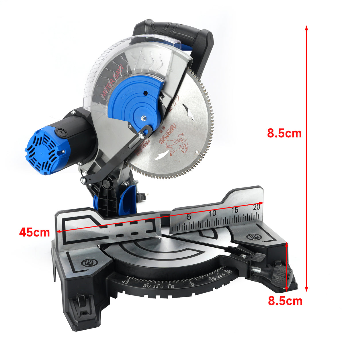 High precision10-Inch Single-Bevel Sliding Compound 0-45 Bevel Miter Saw