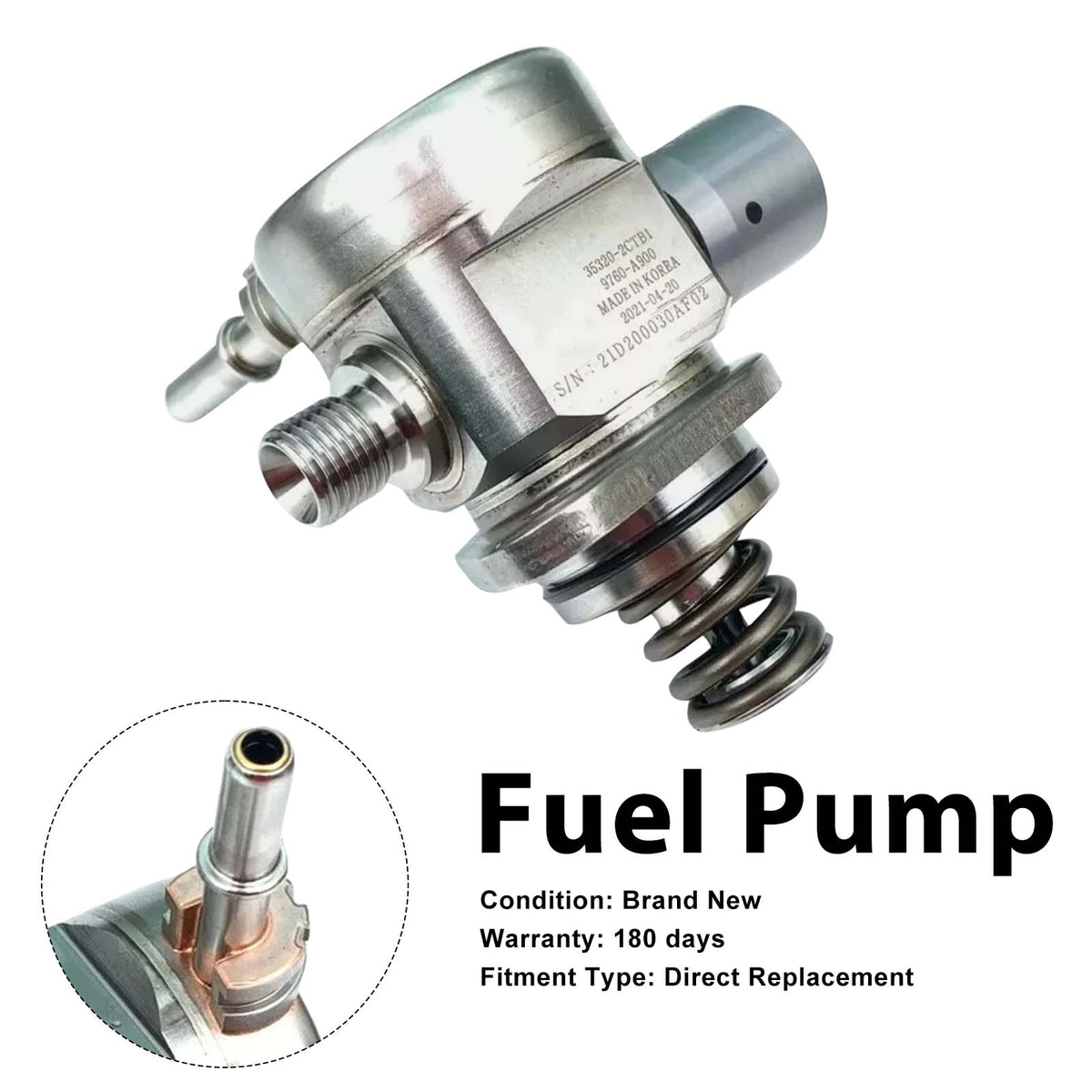 High Pressure Fuel Pump 35320-2CTB1 Fit Hyundai Genesis G70 Fit Stinger 2.0L