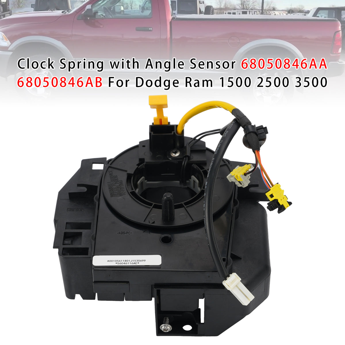 Clock Spring with Angle Sensor 68050846AA 68050846AB For Dodge Ram 1500 2500