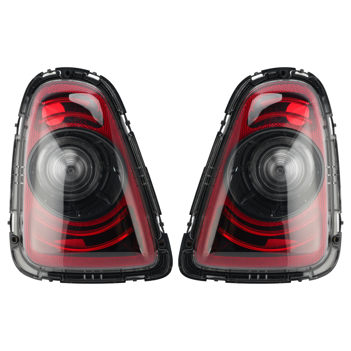 2010-2015 MINI Cabrio R57 LCI Rear Left+Right Tail Lamp Black Line Retrofit Kit 63217255909 63217255911 Generic