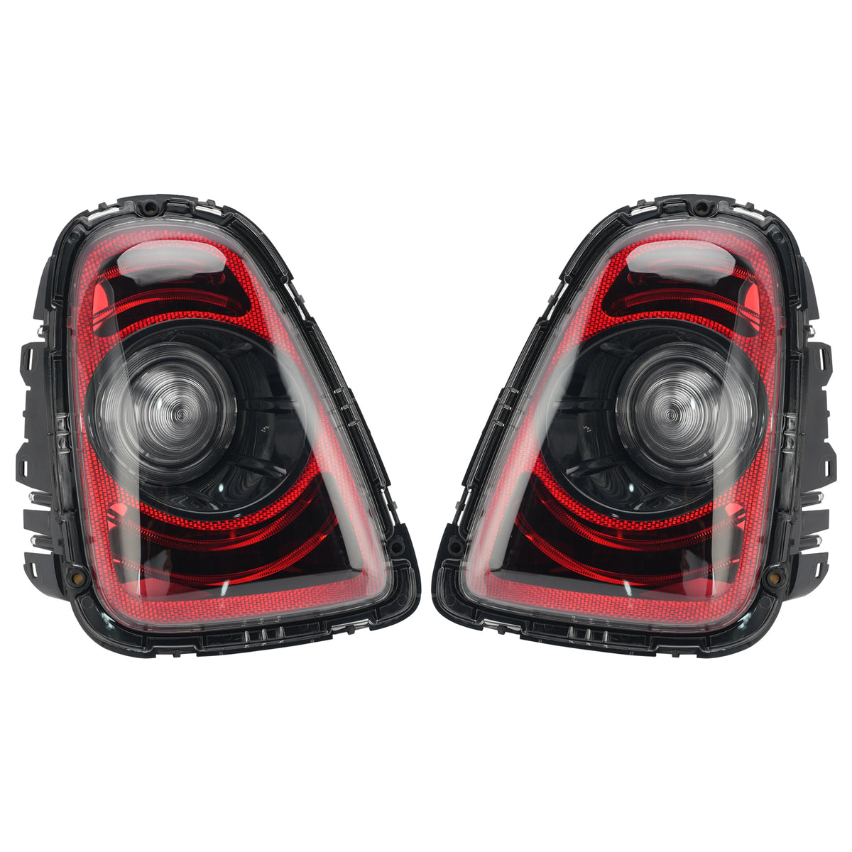 2010-2015 MINI Coupe R58 Rear Left+Right Tail Lamp Black Line Retrofit Kit 63217255909 63217255911 Generic